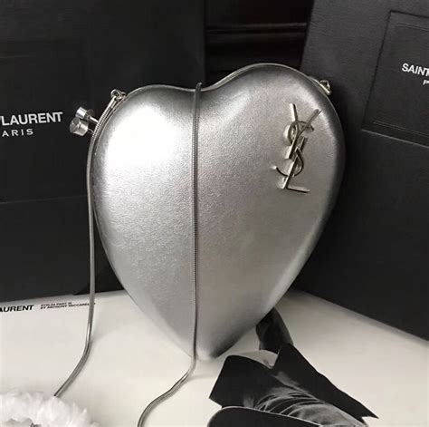 ysl heart belt bag|ysl heart bag silver.